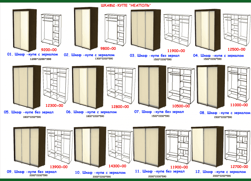 шкаф-купе неаполь в Смоленске