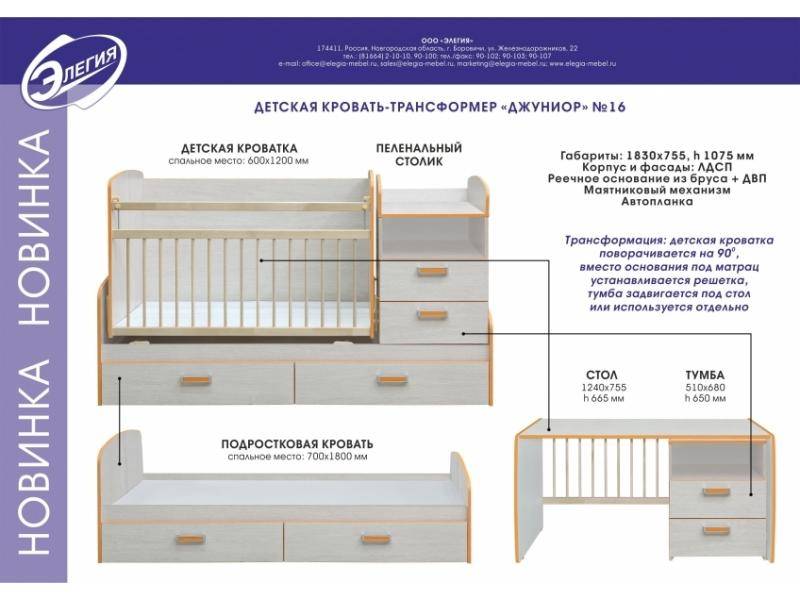 кровать-трансформер джуниор в Смоленске