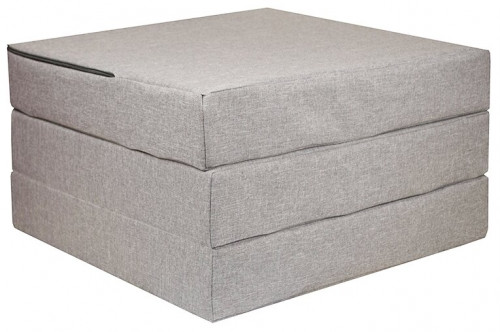 пуф шарм-дизайн матрас мобильный шаг светло-серый в Смоленске