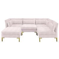 диван zara sectional угловой розовый в Смоленске