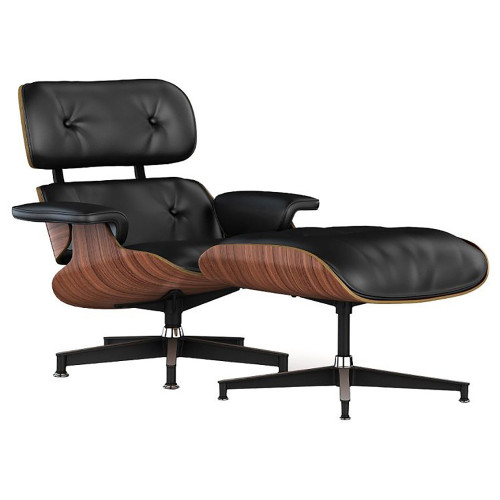 кресло lounge chair & ottoman черное в Смоленске