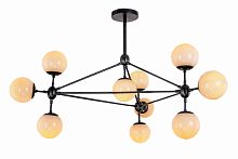 люстра modo 10 black+white черная, белые плафоны в Смоленске