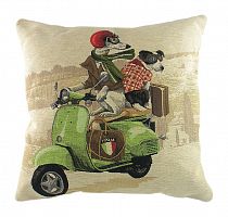 подушка с картинкой scooter dogs green в Смоленске