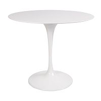 стол eero saarinen style tulip table mdf белый d90 глянцевый в Смоленске