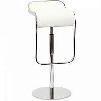 барный стул lem style piston stool белая кожа в Смоленске