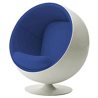 детское кресло eero ball chair бело-синее в Смоленске