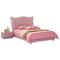 кровать pink leather kitty 120х200 в Смоленске