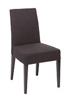 стул aylso dining chair кожа тёмно-коричневая в Смоленске