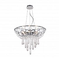 подвесная люстра crystal lux dorotea sp5 d450 chrome прозрачная в Смоленске