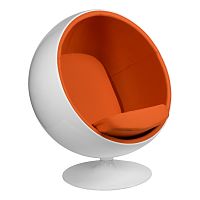 кресло eero aarnio style ball chair оранжевое в Смоленске