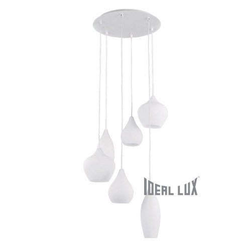 подвесная люстра ideal lux soft sp6 bianco в Смоленске