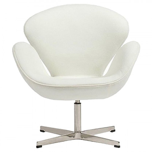 кресло swan chair кашемир белое в Смоленске