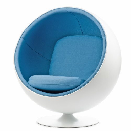 кресло ball chair бело-синее в Смоленске