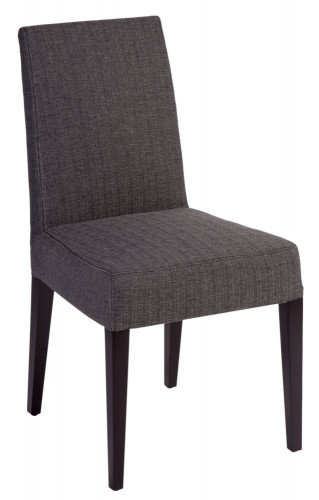 стул aylso dining chair кожа тёмно-серая в Смоленске