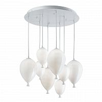 подвесная люстра ideal lux clown sp8 bianco в Смоленске