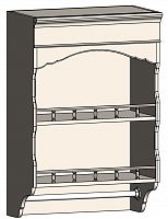 шкаф с полками и фигурным основанием навесной марсель молочно-белый в Смоленске