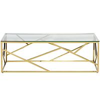 стол журнальный h-bridge gold 120*60*40см золотой в Смоленске