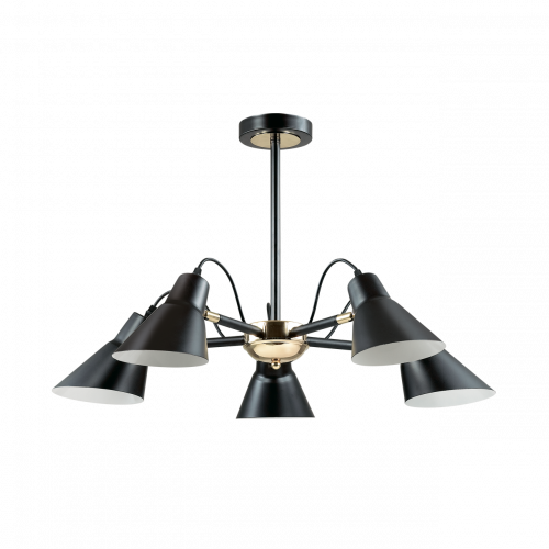 потолочная люстра lumion naomi 3709/5c черная в Смоленске