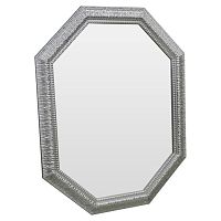 зеркало серебряное восьмиугольное вытянутое с декором silver luxury в Смоленске