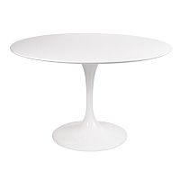 стол eero saarinen style tulip table mdf d110 глянцевый белый в Смоленске