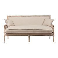 диван auguste salon bench with burlap прямой бежевый в Смоленске