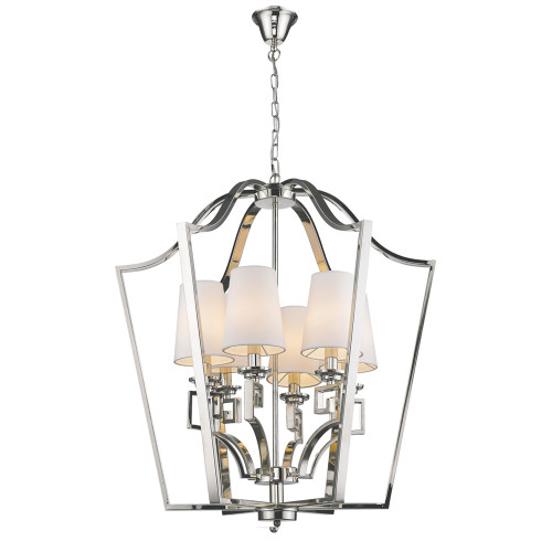 люстра presidential 6 от delight collection белая/никель в Смоленске