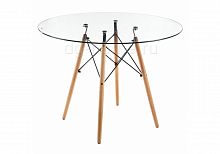 стол стеклянный nixon (eames style) натуральное дерево в Смоленске