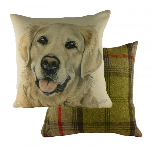 подушка с принтом waggydogs golden retriever в Смоленске