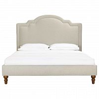 кровать двуспальная 160х200 бежевая cassis upholstered в Смоленске