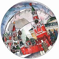 тарелка сувенирная спасская башня в Смоленске