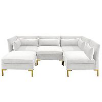 диван zara sectional угловой белый в Смоленске