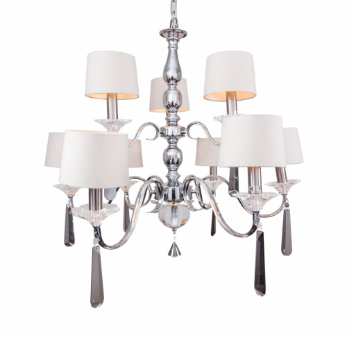 люстра nickel and black crystal хром в Смоленске