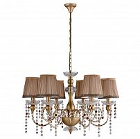 подвесная люстра crystal lux alegria sp6 gold-brown в Смоленске