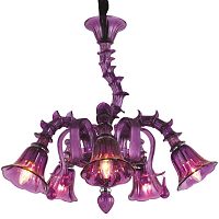 подвесная люстра arte lamp corno a8023lm-5cc фиолетовая в Смоленске