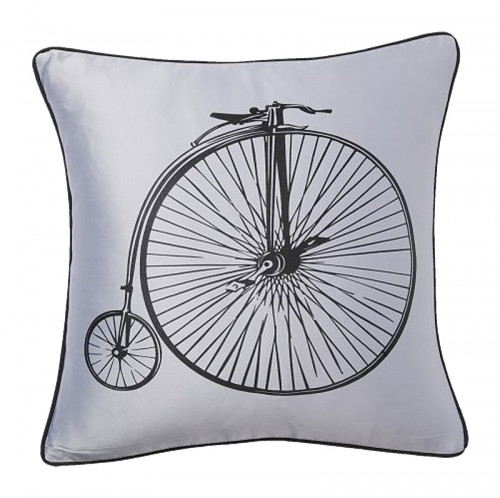 подушка с ретро-велосипедом retro bicycle grey в Смоленске