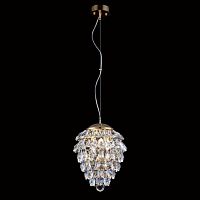 подвесной светильник crystal lux charme sp3+3 led gold/transparent в Смоленске