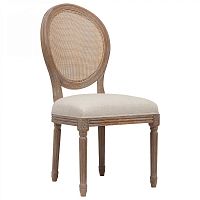 стул vintage french round cane back кремовый лён в Смоленске