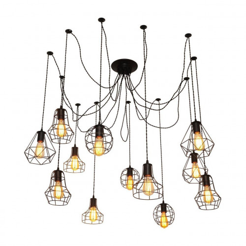 подвесная люстра arte lamp a4051sp-12bk в Смоленске