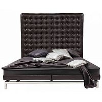 кровать двуспальная 180х200 коричневая из экокожи boss bed в Смоленске