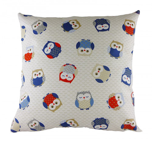 подушка с принтом owl print blue в Смоленске