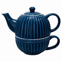 чайник с чашкой alice dark blue в Смоленске