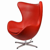 кресло arne jacobsen style egg chair красное в Смоленске