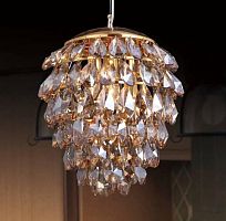 подвесной светильник crystal lux charme sp3+3 led gold/amber в Смоленске