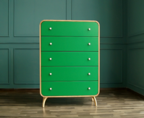 комод ellipse с пятью ящиками зеленые фасады в Смоленске