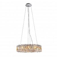 подвесная люстра crystal lux lirica sp10 d610 chrome в Смоленске