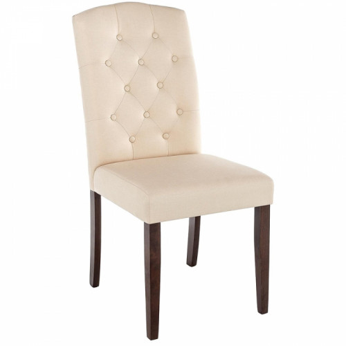 стул деревянный menson dark walnut / fabric cream в Смоленске