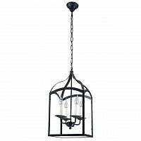 дизайнерская подвесная люстра spot light cage 9500404 черная в Смоленске