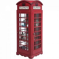 шкаф-витрина london telephone красный в Смоленске