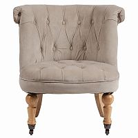 кресло amelie french country chair серо-бежевое в Смоленске