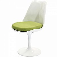 стул eero saarinen style tulip chair зеленая подушка в Смоленске